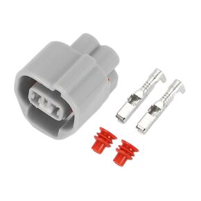 2 Pin Vehicle Speed Sensor Connector Plug No.9098011156 - Car Male Female Wire Terminal Connector - for Toyota Crown Camry Plastic Gray - 1 Set