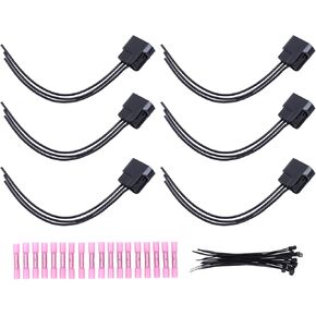 ApplianPar Ignition Coil Connector Plug Adapter with Tie and Heat shrinkable Tube for Honda Accord Odyssey Pilot Ridgeline 1999-2010