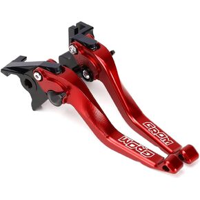Short Brake Clutch Levers Compatible with H.onda Grom 125 2014-2020 2021 2022 2023 | Motorcycle Front Shorter Levers Grom125 Handles Accessories Parts (red)