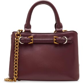 Steve Madden Sherrie Belted Smooth Small Top Handle, Wine