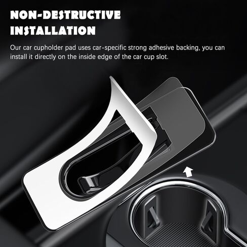 Car Cup Holder Insert with Adhesive,Cup Holder for Car Anti-Shake Silicone Stabilizer for Car Storage,Universal Automotive Cup Holder Car Accessories Interior for Most Car (6PCS) in Kuwait