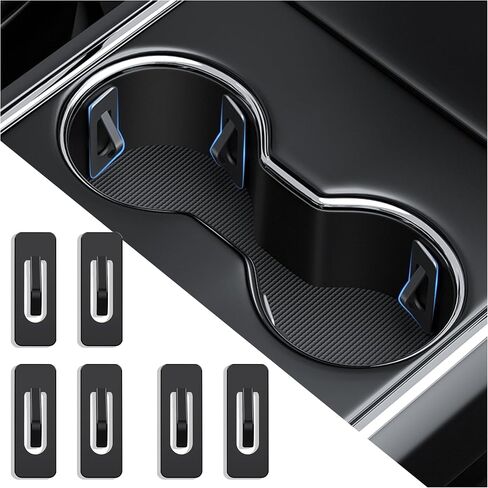 Car Cup Holder Insert with Adhesive,Cup Holder for Car Anti-Shake Silicone Stabilizer for Car Storage,Universal Automotive Cup Holder Car Accessories Interior for Most Car (6PCS) in Kuwait