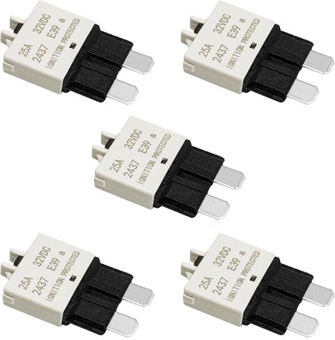 5 قطع دليل إعادة تعيين قاطع الدائرة المنخفضة بليد فيوز E39-12V 30A قواطع دوائر الصمامات الصغيرة لسيارة شاحنة RV السيارات البحرية قارب التصيد المحرك وATC ATO 32VDC in Kuwait