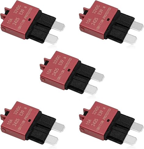 5 قطع دليل إعادة تعيين قاطع الدائرة المنخفضة بليد فيوز E39-12V 30A قواطع دوائر الصمامات الصغيرة لسيارة شاحنة RV السيارات البحرية قارب التصيد المحرك وATC ATO 32VDC in Kuwait