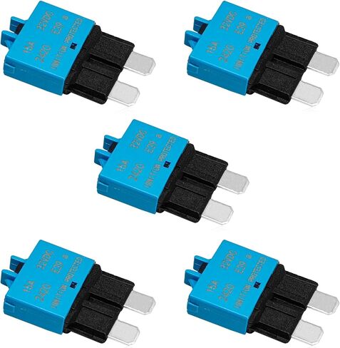 5 قطع دليل إعادة تعيين قاطع الدائرة المنخفضة بليد فيوز E39-12V 30A قواطع دوائر الصمامات الصغيرة لسيارة شاحنة RV السيارات البحرية قارب التصيد المحرك وATC ATO 32VDC in Kuwait
