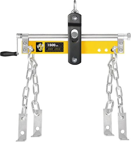 YELLOW JACKET Engine Leveler 1500lbs Steel Engine Hoist Shop Crane with Ball Bearing and Adjustable Handle in Kuwait