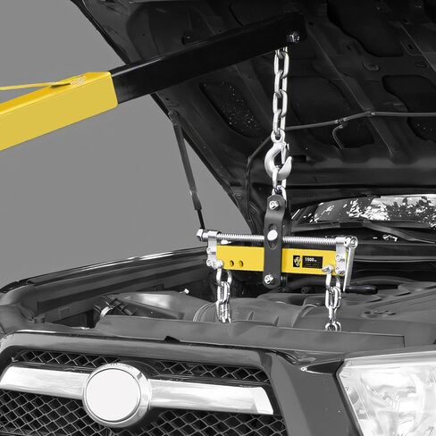 YELLOW JACKET Engine Leveler 1500lbs Steel Engine Hoist Shop Crane with Ball Bearing and Adjustable Handle in Kuwait