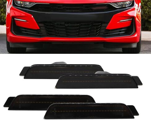 4PCS Side Marker Light Outline Marker Light Front and Rear Compatible with Camaro 2010-2015 92246244 92246245 92246252 92246253 in Saudi Arabia