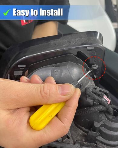 Mirror Frame, Driver Side Mirror Frame, Left Side Mirror Cover Housing, Door Wing Mirror Frame Cover for Tesla model 3 2017-2023,OEM 8202101 8202201 22873025 22873026 (model 3 driver side) in Kuwait