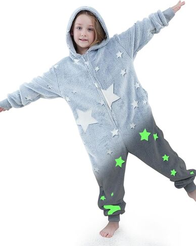 بيجامة نيسيي للأطفال للجنسين زي يونيكورنز المتوهج للهالوين للفتيات والأولاد in Kuwait