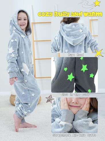 بيجامة نيسيي للأطفال للجنسين زي يونيكورنز المتوهج للهالوين للفتيات والأولاد in Kuwait