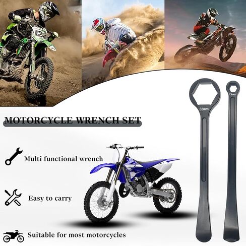 10mm/0.39''13mm/0.51''22mm/0.87''27mm/1.06''32mm/1.26''Tire Iron Lever Tool Spoon Motorcycle Tire Change Kit Wrench Set Bead Buddy Kit Tire Repair Tool for Bike EXC SX XC EXCF Dirt Pit Bike (Black) in Saudi Arabia