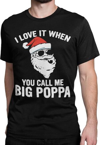 BROOKLYN VERTICAL Funny Christmas Santa Naughty Nice Holiday Short Sleeve Crew Neck T-Shirt | for Men and Women in Kuwait
