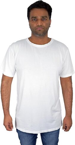 Soft & Simple Mens T Shirt - Casual Plain Crew Neck Short Sleeve T-Shirt - Cooling Organic Bamboo Viscose and Cozy Cotton Tee in Kuwait