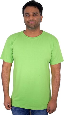 Soft & Simple Mens T Shirt - Casual Plain Crew Neck Short Sleeve T-Shirt - Cooling Organic Bamboo Viscose and Cozy Cotton Tee in Kuwait