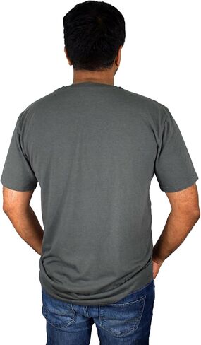 Soft & Simple Mens T Shirt - Casual Plain Crew Neck Short Sleeve T-Shirt - Cooling Organic Bamboo Viscose and Cozy Cotton Tee in Kuwait