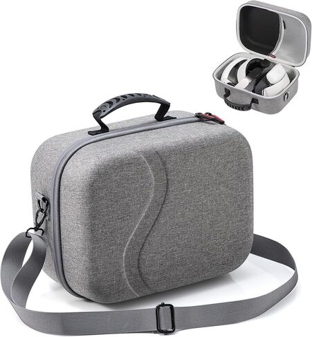 Large Carrying Case for Meta Oculus Quest 3, Hard Shell Travel Case Compatible with Battery Head Strap, Controllers and Other Accessories, Lightweight and Portable for Travel and Home Storage in Kuwait