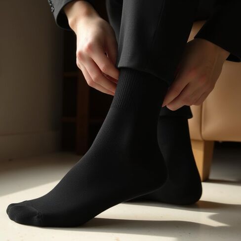 HENNY RUE 6 Pairs of Mid-Crew Socks for Men,HennyRue Moisture Control Comfort mens Mid-Crew socks,Length Mid-men's Socks. in Saudi Arabia