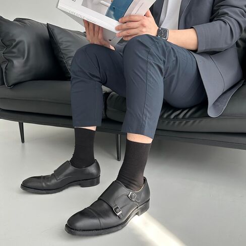 HENNY RUE 6 Pairs of Mid-Crew Socks for Men,HennyRue Moisture Control Comfort mens Mid-Crew socks,Length Mid-men's Socks. in Saudi Arabia