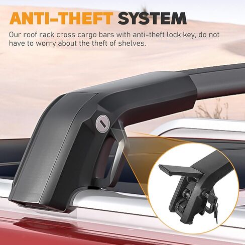 220lbs Heavy Duty Roof Rack Cross Bars Fit for Chevrolet Chevy Tahoe Suburban, GMC Yukon XL, Cadillac Escalade ESV 2015-2020 Aluminum Roof Rack Rail Crossbars Cargo Bars Rooftop in Saudi Arabia