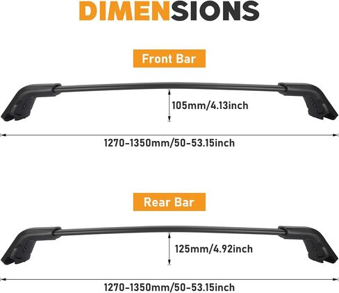 220lbs Heavy Duty Roof Rack Cross Bars Fit for Chevrolet Chevy Tahoe Suburban, GMC Yukon XL, Cadillac Escalade ESV 2015-2020 Aluminum Roof Rack Rail Crossbars Cargo Bars Rooftop in Saudi Arabia