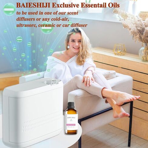 Spring Blossom Scent Essential Oil, Hotel Diffuser Oil, 1.69 Fl Oz Pure Aromatherapy Fragrances Inspired by InterContinental Hotels, Luxury Scents with Amber,Vanilla for Diffuser in Kuwait