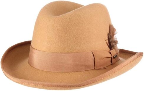 Scala Classico Men's Wool Felt Homburg Hat in Kuwait