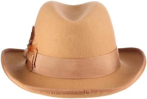 Scala Classico Men's Wool Felt Homburg Hat in Kuwait