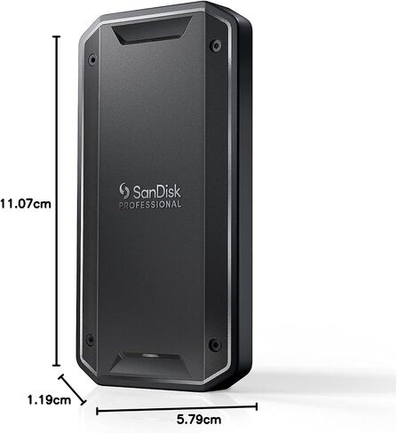 SanDisk Professional 2 تيرابايت PRO-G40 SSD - ما يصل إلى 3000 ميجابايت/ثانية، Thunderbolt 3 (40 جيجابت في الثانية)، USB-C (10 جيجابت في الثانية)، مقاومة الغبار والماء IP68، محرك أقراص الحالة الصلبة الخارجي - SDPS31H-002T-GBC1D [إصدار exFAT] in Saudi Arabia