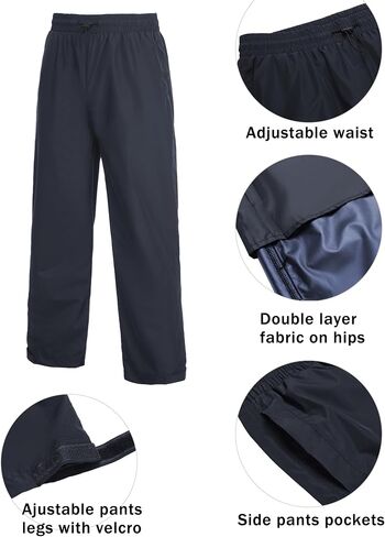 COOFANDY Men's Rain Suit 2 Piece Waterproof Breathable Rain Gear Lightweight Rain Jacket Pants Rainwear Suit in Saudi Arabia