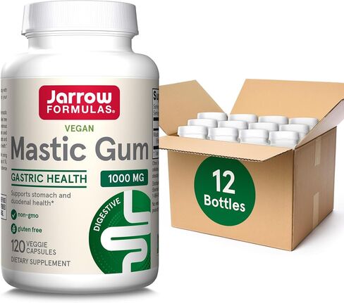 Jarrow Formulas Mastic Gum 1000 mg, Dietary Supplement for Gastrointestinal Health Support, 60 Veggie Capsules, 30 Day Supply in Kuwait
