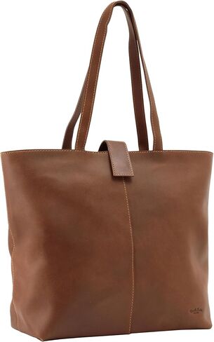 Gusti Handbag Leather - Alexandra Shopper Handbag Women's Work bag Brown Leather in Saudi Arabia