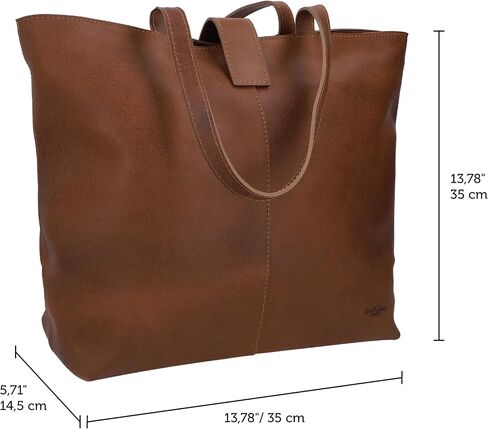 Gusti Handbag Leather - Alexandra Shopper Handbag Women's Work bag Brown Leather in Saudi Arabia