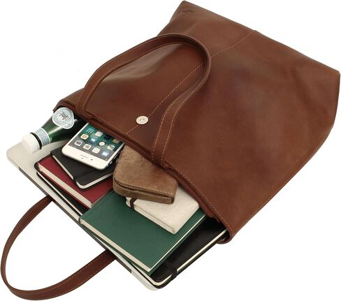 Gusti Handbag Leather - Alexandra Shopper Handbag Women's Work bag Brown Leather in Saudi Arabia