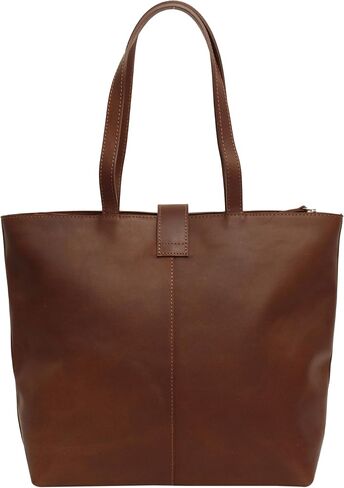 Gusti Handbag Leather - Alexandra Shopper Handbag Women's Work bag Brown Leather in Saudi Arabia