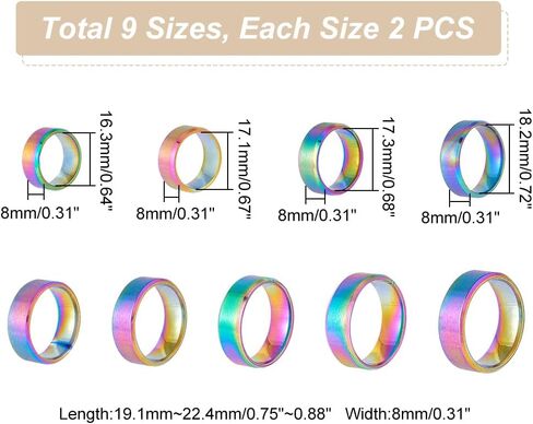 UNICRAFTALE Stainless Steel Classical Plain Stackable Wedding Band Ring Blank Wedding Ring Cool Simple Band For Women and Men Gifts for Special Occasions in Saudi Arabia