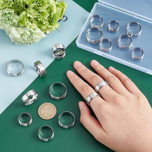 UNICRAFTALE Stainless Steel Classical Plain Stackable Wedding Band Ring Blank Wedding Ring Cool Simple Band For Women and Men Gifts for Special Occasions in Saudi Arabia