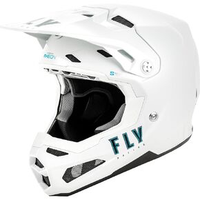 Fly Racing Adult Formula S Carbon Solid Helmet, DOT/FMVSS 218 Approved (White, Small)