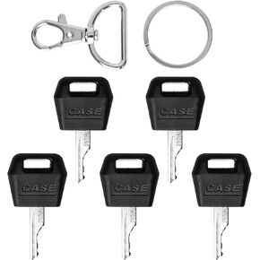 PCS D250 Ignition Keys Replacement Key for Case IH Tractor Dozer Backhoe, Starter Key for Case/International Harvester Excavator Heavy Equipment