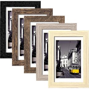 eletecpro 8x10 Picture Frames Set of 10, Picture Frame Collage Wall Decor Display 5x7 Photo With Mat or 8x10 without Mat, Home Decor Gallery Frame for Table Top or Wall Mounting, Black