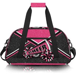 Gym Bag for Cheerleaders, Cheer Duffle Bag for Women, Carry on Weekender Bags, Travel Bag Cheerleading Duffel Bag (Blue)
