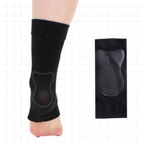 Achilles Tendon Heel Protector Compression Padded Sleeve Socks Premium Gel Heel Socks Achilles Tendon Support Compression Socks for Cushion Protection Bursitis Tendonitis Tenderness Dry Cracked