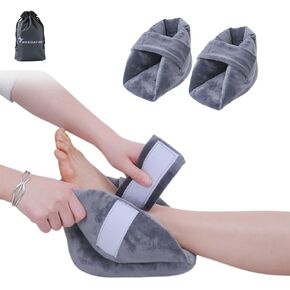 WEEOATAR 2 Pcs Heel Protectors Cushion,Pain Relief Foot Pillow with Magic Sticks Relieves Pressure from Sores and Ulcers,Cushion Ankle Pillow Fits for Bed and Wheelchairs(Blue)