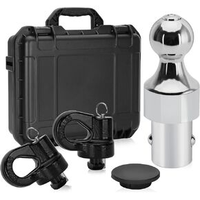 60692 Puck System Gooseneck Hitch Ball Kit, 2-5/16 Inch Ball 38000lbs GTW Compatible with 2013-2024 Ford F250 F350 F450, 2016-2024 Chevrolet Silverado, GMC Sierra & Nissan Titan XD