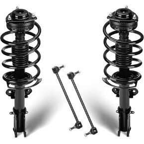 Front Struts Assembly Shock Absorber & Sway Bars End Links Compatible with 2008-2016 Chrysler Town & Country, 2008-2019 Dodge Grand Caravan, Replace for 171128L 171128R（4Pcs）