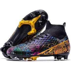 Unisex-Child Soccer Cleats Lightweight Training Football Cleats for Youth Futsal