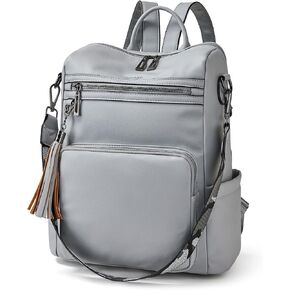 OPAGE Leather Backpack Purse for Women Fashion Tassel Ladies Shoulder Bags Designer Large Backpack Travel Bag in Saudi Arabia