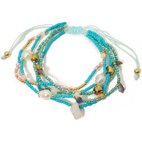 Boho Braided Beaded Bracelets Handmade Adjustable Beach Wrap Bracelet Draw String Anklets Bracelets Gifts for Women