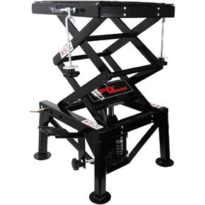 Pit Posse PP2551 Motorcycle ATV Scissor Floor Jack Lift Table Stand - 13 Inches Thru 36-Inch-High - Stable - Safe - Comfortable - 2 Years Warranty
