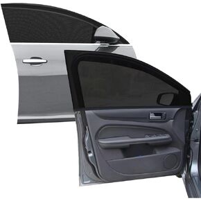 Car Front Window Screen up to 23"x43", Elastic Mesh Car Sun Shade fit for Medium and Large Car SUV